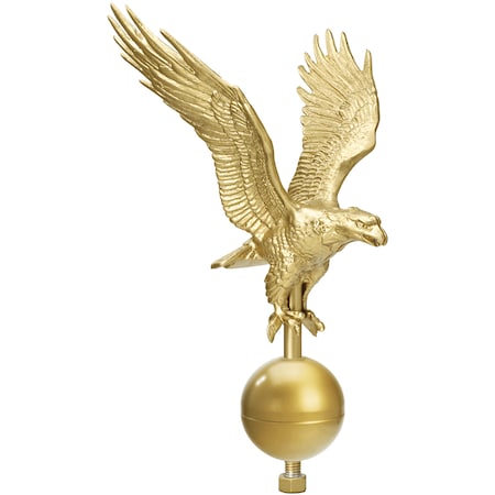 Flying Eagle On Ball - 27 Gold Tone